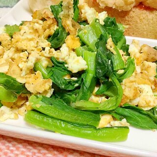 タアサイと卵の炒め物